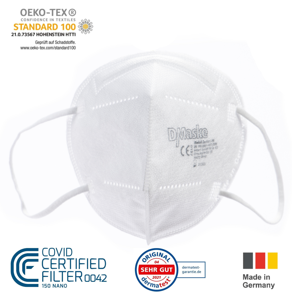 D/Maske Modell 2a FFP2 Atemschutzmaske – TÜV Rheinland zertifiziert
