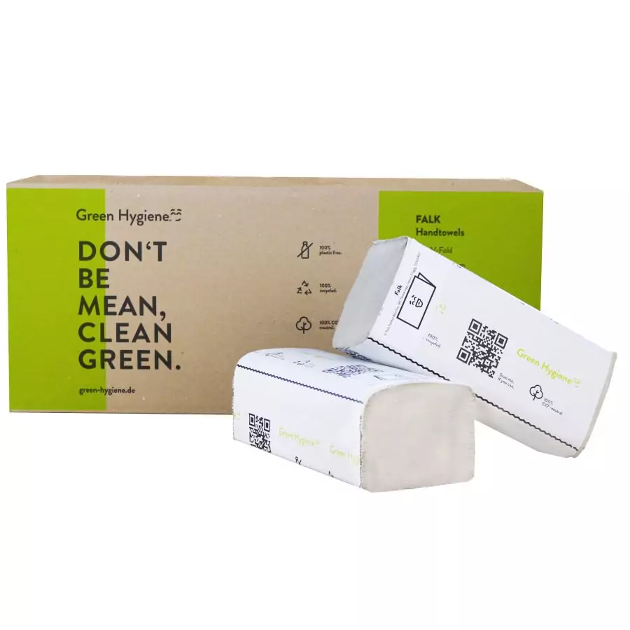 Falk klimaneutrale Falthandtücher V-Falz klimaneutrales falthandtuch